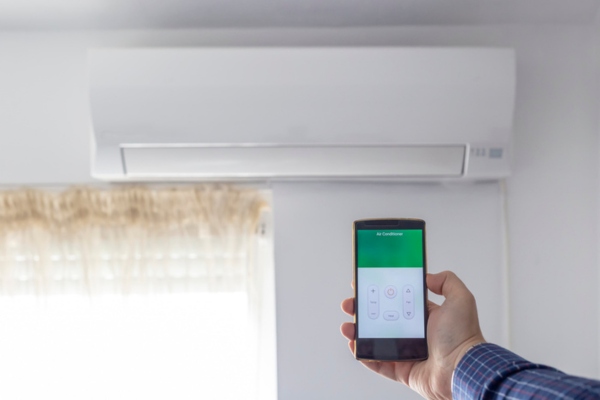 ductless AC controlled on mobile app