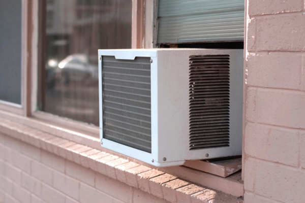 bulky window air conditioner unit