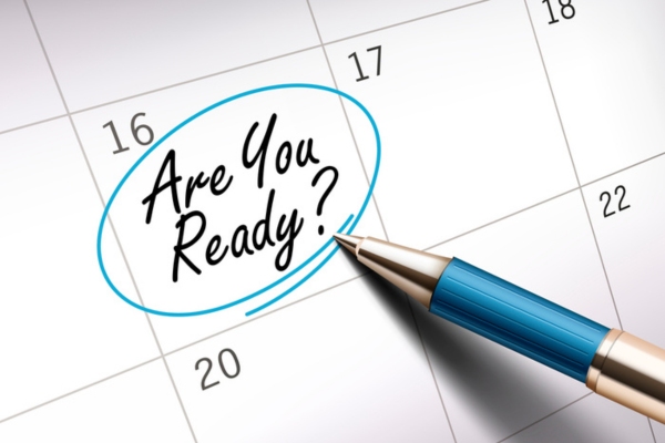 are you ready text written on a calendar depicting Preparation before HVAC Contractor Arrives