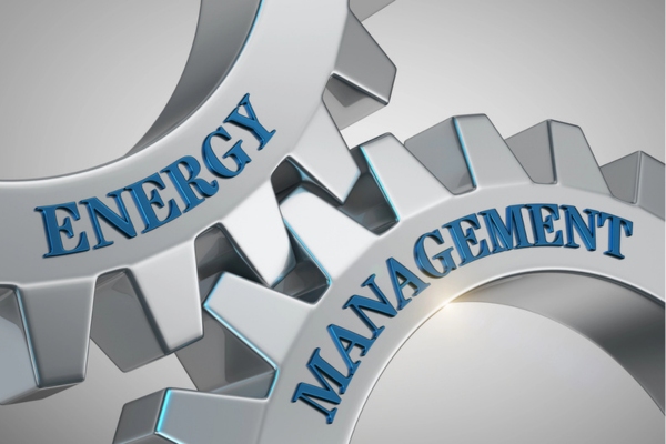 energy management written on gear wheel depicting innovations in energy management systems for heating oil