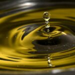 gold liquid drop depicting heating oil