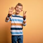 kid holding 7 fingers up depicting tips to prepare your home's furnace