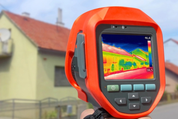 Recording Heat Loss at the House With Infrared Thermal scanner